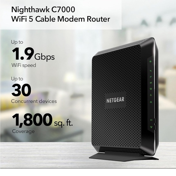 NETGEAR Nighthawk Modem Router Combo C7000 - Picture 2 of 6